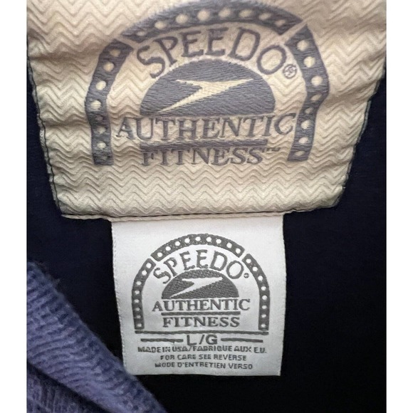 Vintage Speedo Authentic Fitness‎ Crew Neck Sweatshirt Mens Size Large Blue USA - Picture 4 of 8